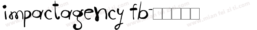 impactagency fb字体转换